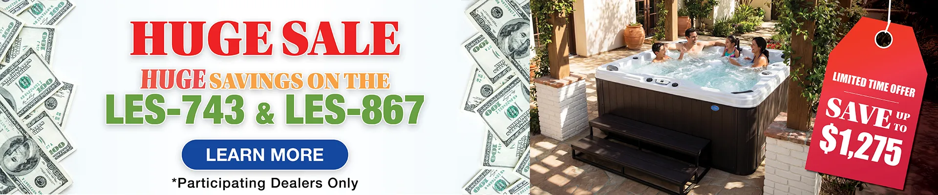 Calspas hot tub being used in a family setting - Porterville